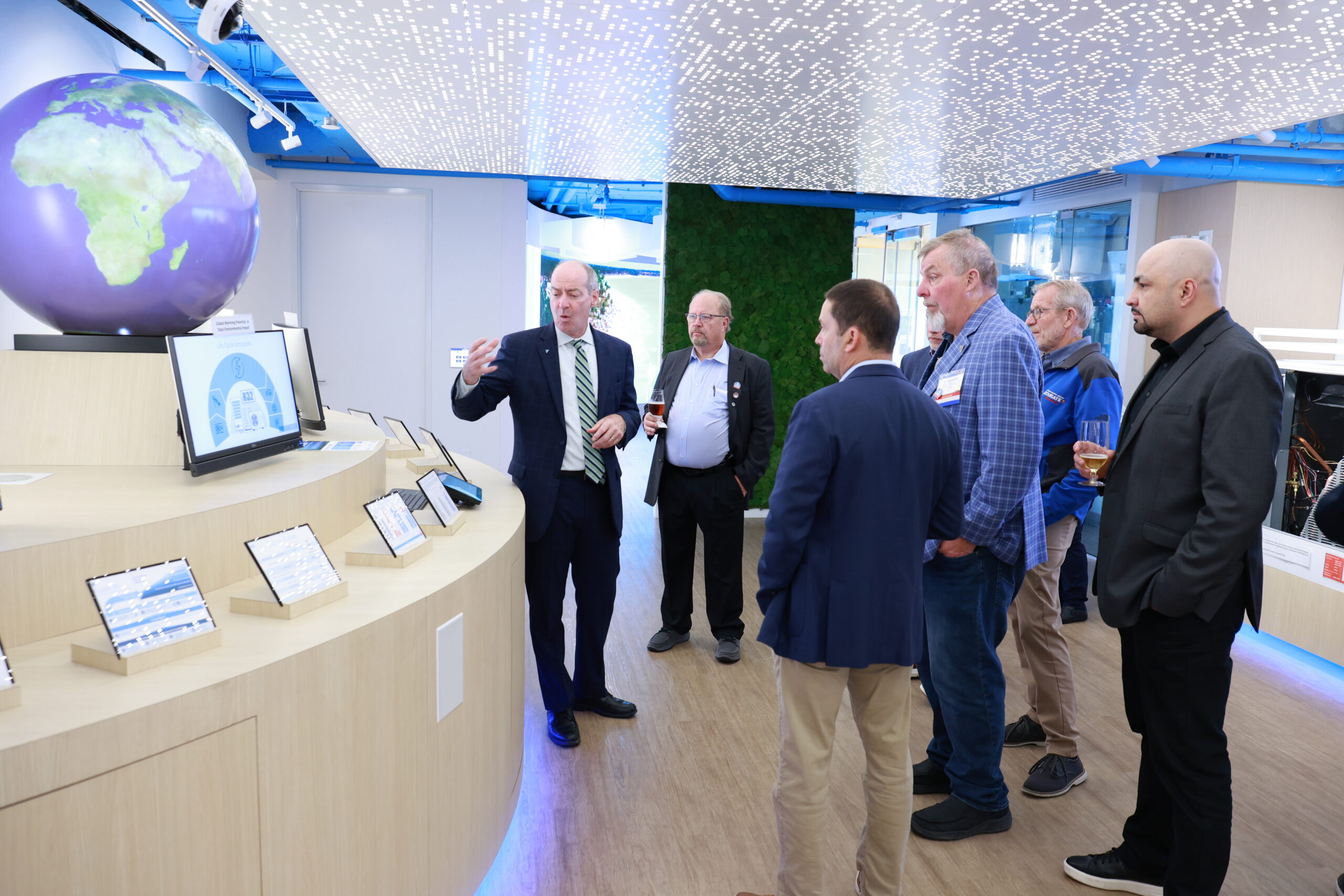 Attendees visit Daikin's stunning Sustainability and Innovation Center.